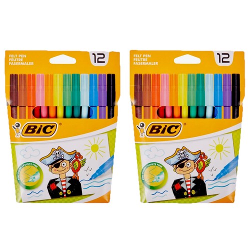 Bic filzstifte 2x12er set - 2x12er,