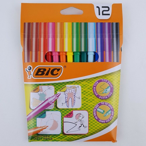 Bic 12er fasermaler mit - fasermaler,